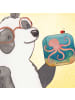 Mr. & Mrs. Panda Untersetzer Tintenfisch Design ohne Spruch in Weiß