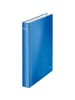 Leitz Ringbuch Wow A4 Pappe laminiert 2 Ringe 25mm blau metallic