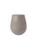 Villeroy & Boch Vase Carré klein Manufacture Collier taupe in taupe