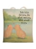 Mr. & Mrs. Panda Tasche Capybara Liebe Design mit Spruch in Weiß