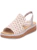 rieker Keilsandaletten in beige kombi