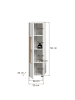 ebuy24 Vitrinenschrank Ruda Weiß 30 x 33 cm