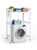 relaxdays Waschmaschinenregal in Weiß - (B)90 x (H)120 x (T)60 cm