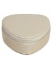 Windrose Merino Moda Schmuckdose Leder 9 cm in beige