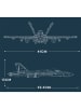 Reobrix 33022 Kampfjet Klemmbaustein Flugzeug 1387 Teile