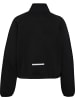 Hummel Trainingsjacke "Tech Fleece Boxy Half Zip" in Schwarz