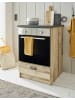 Furn.Design Küchenzeile in Used Wood, anthrazit 4-teilig 196 cm, Set im Landhaus-Stil