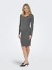 ONLY Kleid in Dark Grey Melange