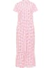 IZIA Damen Maxikleid Mit Allover-Print in Pink