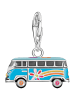 Thomas Sabo Charm-Anhänger Bunter Hippie-Bus in silber, bunt