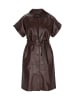 faina Women Dress in coffee brown
