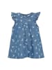 Minymo Chambray-Kleid ohne Arm Blumen in Denim