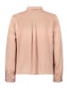 CARTOON Satin-Bluse mit Knöpfen in Peach Beige