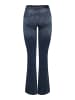 ONLY Flared fit jeans in Blue Black Denim