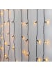 STAR Trading LED Lichtervorhang ,Golden Warm White',  120 LEDs, 1,3m in Silber