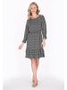 Usha Women Dress in black white