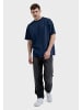 OLDSKULL T-Shirt Peach Dyed Basic Oldskull Logo in Navy Blue