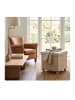 relaxdays Sitzhocker in Beige - (B)38x (H)40 x (T)38 cm