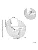 Beliani 3-tlg Sessel LERICI in /Beige