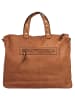 Samantha Look Umhängetasche echt Leder in cognac