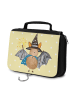 Mr. & Mrs. Panda Waschtasche Fledermaus Zauberer ohne Spruch in Gelb Pastell