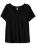 sheego T-Shirt in schwarz
