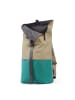 7CLOUDS Rolltop-Rucksack Kira 7.1 in green-camel