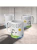 Mr. & Mrs. Panda Coffee Mug Pinguin Surfer mit Spruch in Weiß