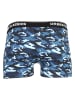 Urban Classics Urban Classics Accessoires Boxer Shorts 3-Pack in blue camo/orange camo/black
