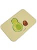 Mr. & Mrs. Panda Badezimmerteppich Avocado Kern rollt ohne Spruch in Gelb Pastell