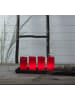 STAR Trading LED Kerzen Advent mit Timer, rot, 10cm, 4er-Set in Rot