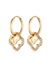 Elli Ohrringe 925 Sterling Silber Kleeblatt in Gold