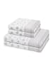 Ross 2 X Handtuch 2 X Duschtuch im Set Punkte allover in Silber