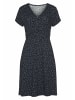 Vivance by Lascana Jerseykleid in schwarz-blau-geblümt