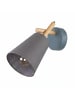 Licht-Erlebnisse Wandlampe (B)14 x (H)28 cm in Helles Holz Grau