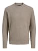 Jack & Jones Strickpullover in Greige