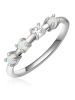 Glanzstücke München Ring aus Sterling Silber mit Zirkonia und Opal in silber