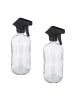 relaxdays 8 x Sprühflasche in Transparent - 500 ml