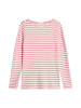 Marc O'Polo Gestreiftes Longsleeve regular in Medium Pink
