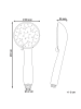 Beliani Wannenarmaturen MACAY in Silber - (W) 9 x (H) 23 x (L) 4 cm