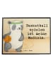 Mr. & Mrs. Panda Schreibunterlage Panda Basketball Design mit Sp... in Weiß