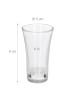 relaxdays 6 x Schnapsglas in Transparent - 6cl