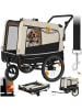 tectake Hundewagen 3in1 multifunktional mit Reflektoren, Leine und Warnfahne