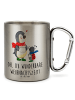 Mr. & Mrs. Panda Tasse Smörle Winterzeit mit Spruch in Silber