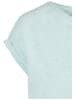 Urban Classics Urban Classics Damen Ladies Color Melange Extended Shoulder Tee in aqua melange