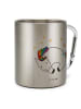 Mr. & Mrs. Panda Becher Aus Edelstahl Einhorn Nacht ohne Spruch in Silber