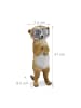 relaxdays 2x Gartenfigur Erdmännchen in Beige - (B)7,5 x (H)21 x (T)9,5 cm