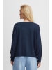 PULZ Jeans Strickpullover PZSARA ONeck Box Pullover - 50206085 in blau