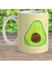 Mr. & Mrs. Panda Tasse Avocado Glücklich ohne Spruch in Gelb Pastell