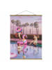 WALLART Stoffbild mit Posterleisten - Jonas Loose - Pool Party in Rosa